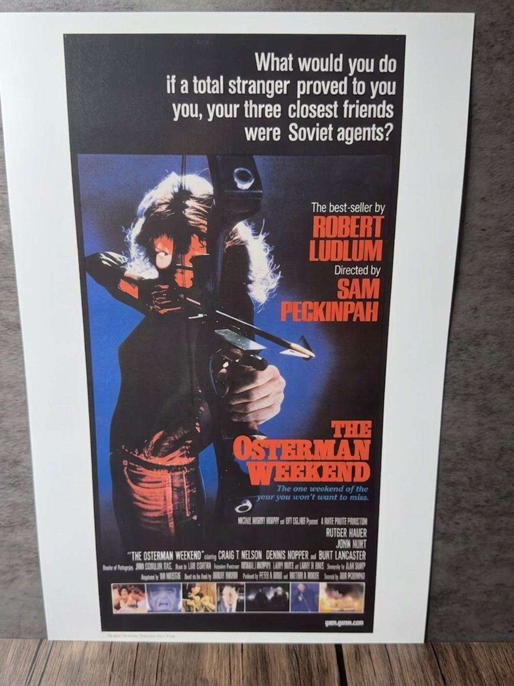THE OSTERMAN WEEKEND (1983) Movie Poster 11x17" Reprint Glossy Art Print